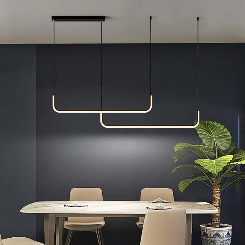 Elara Pendelleuchte mit elegantem Metall und Silikon