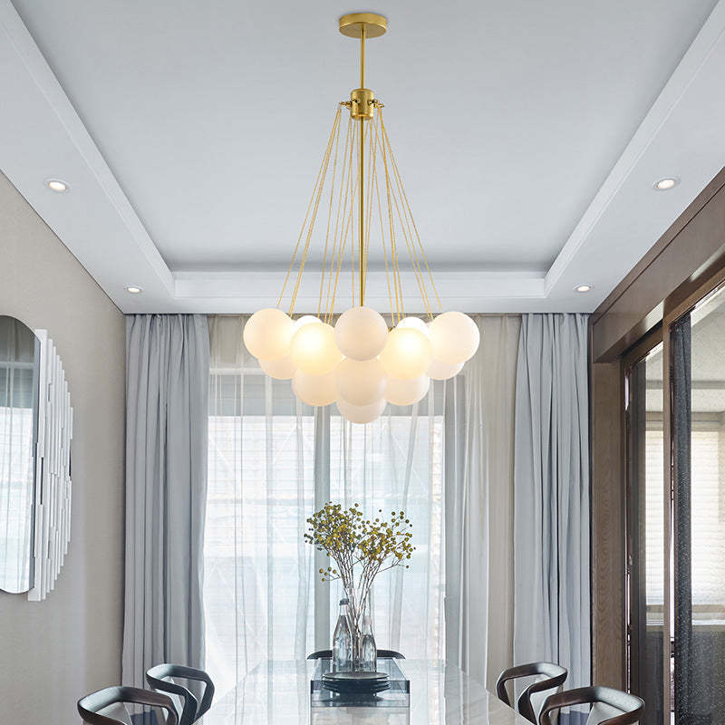 Aurea Designer Pendant Lamp in Metal and Glass for Modern Rooms
