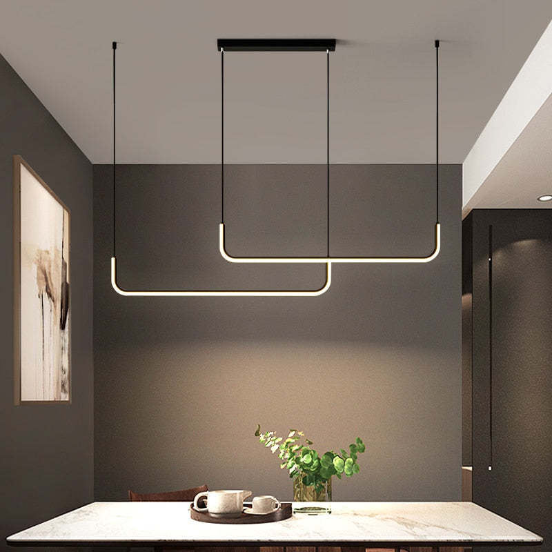 Elara Pendelleuchte mit elegantem Metall und Silikon