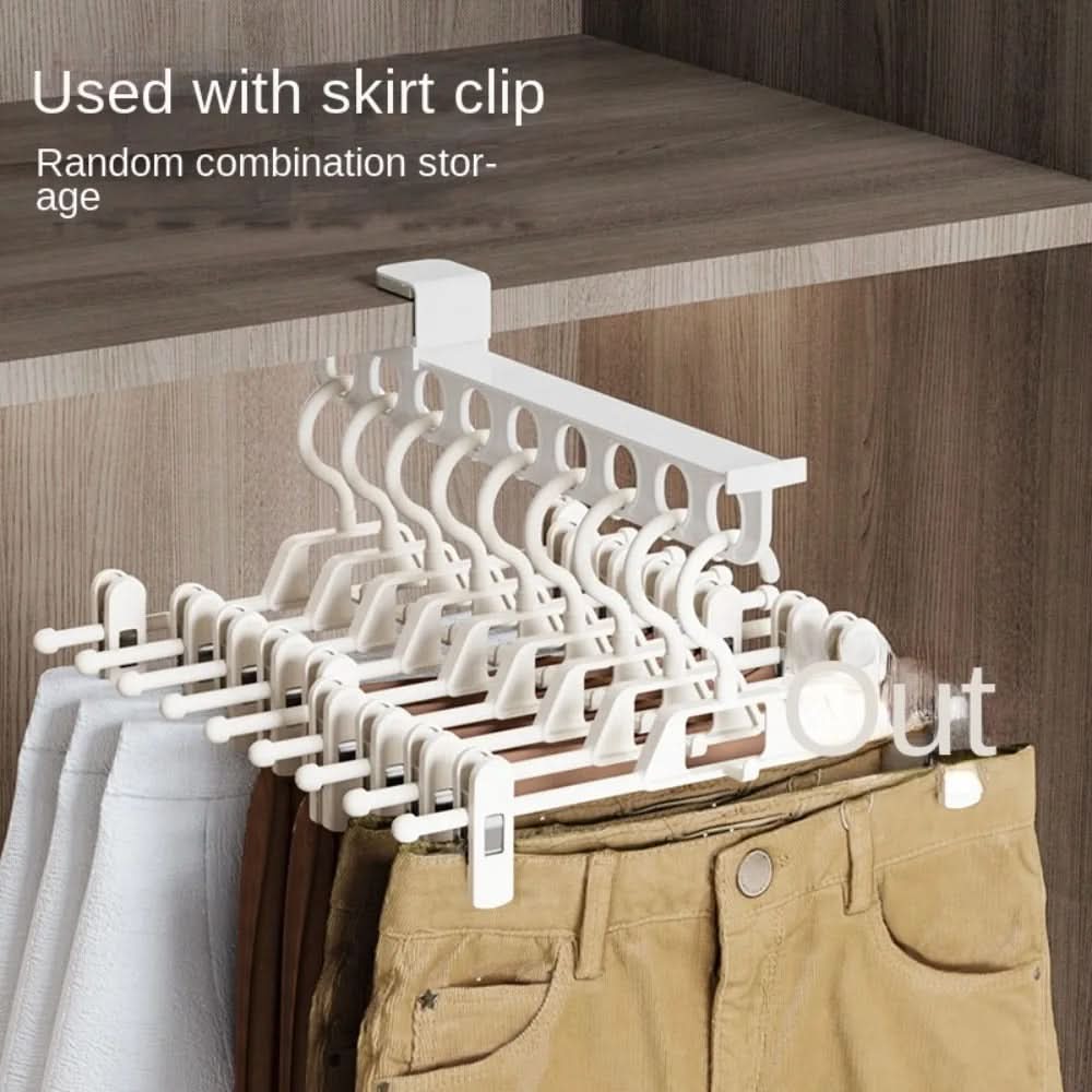 SwiftGlide Pull-Out Rack for Wardrobe Organizers Space-Saving Effortless Organization