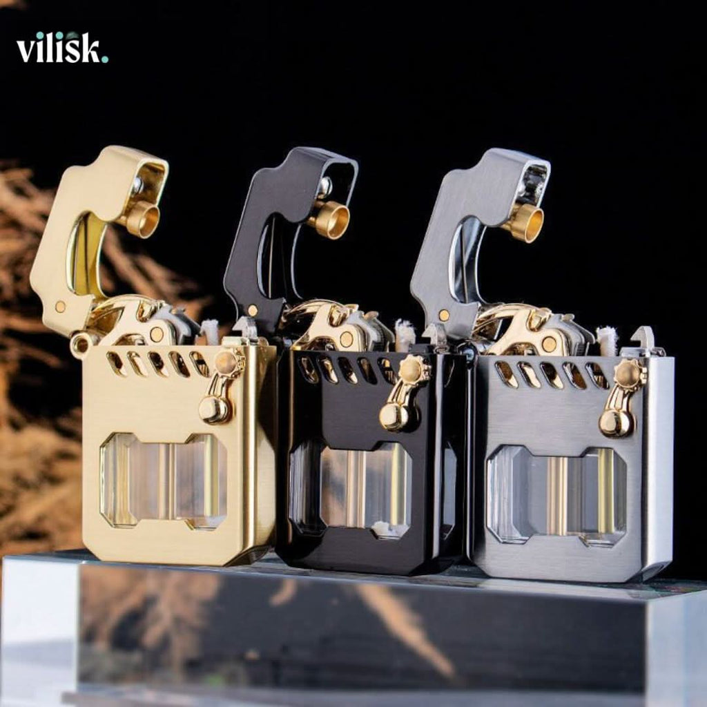 Trail Forge Lighter With Windproof Gear Mechanism For Adventurers