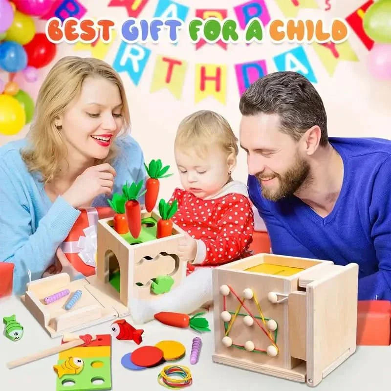 NovaNest 8-i-1 Montessori lekekube for babyer fremmer utvikling og kreativitet