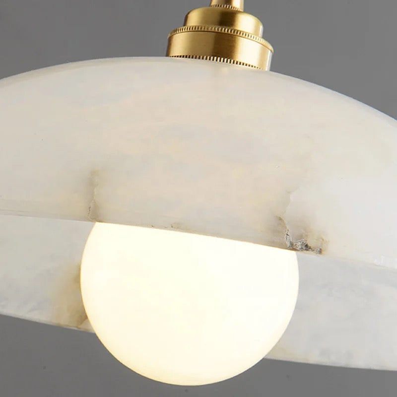 Lampade a sospensione Inigo in alabastro marmo