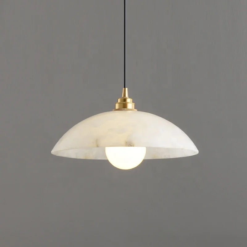 Lampade a sospensione Inigo in alabastro marmo