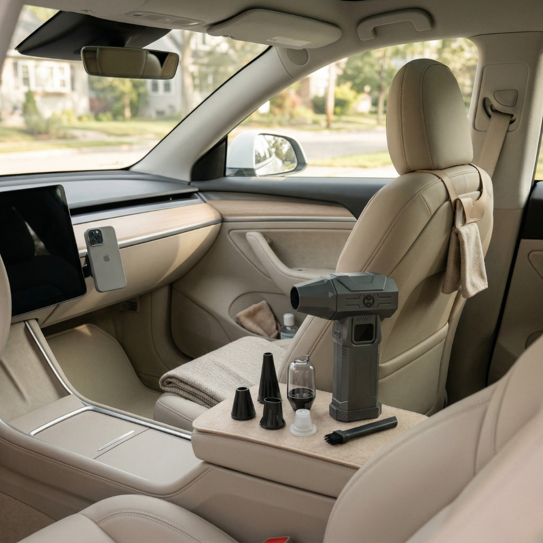 Turbo Air Portable Vacuum Cleaner For Cars And Interiors