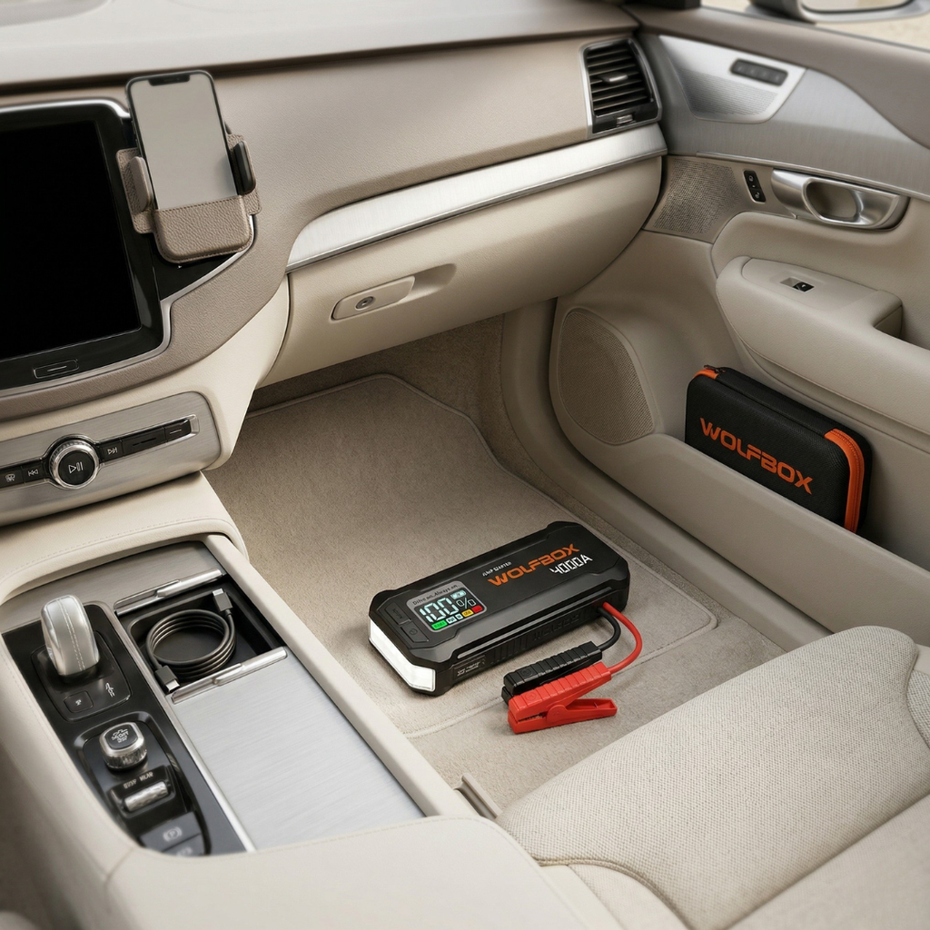 Portable Car Battery Jump Starter 4000A 24000mAh For Quick Vehicle Start