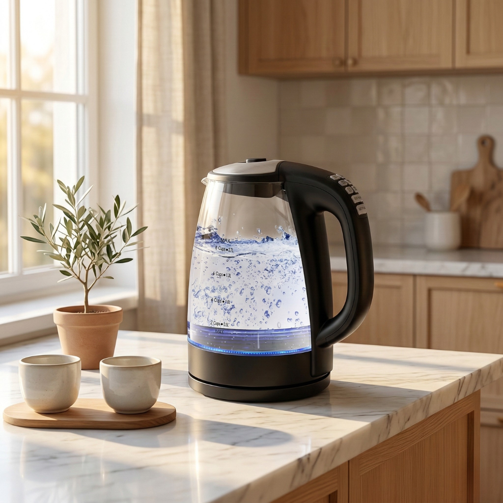 DEVISIB 2.0L Electric Glass Kettle With Temperature Control