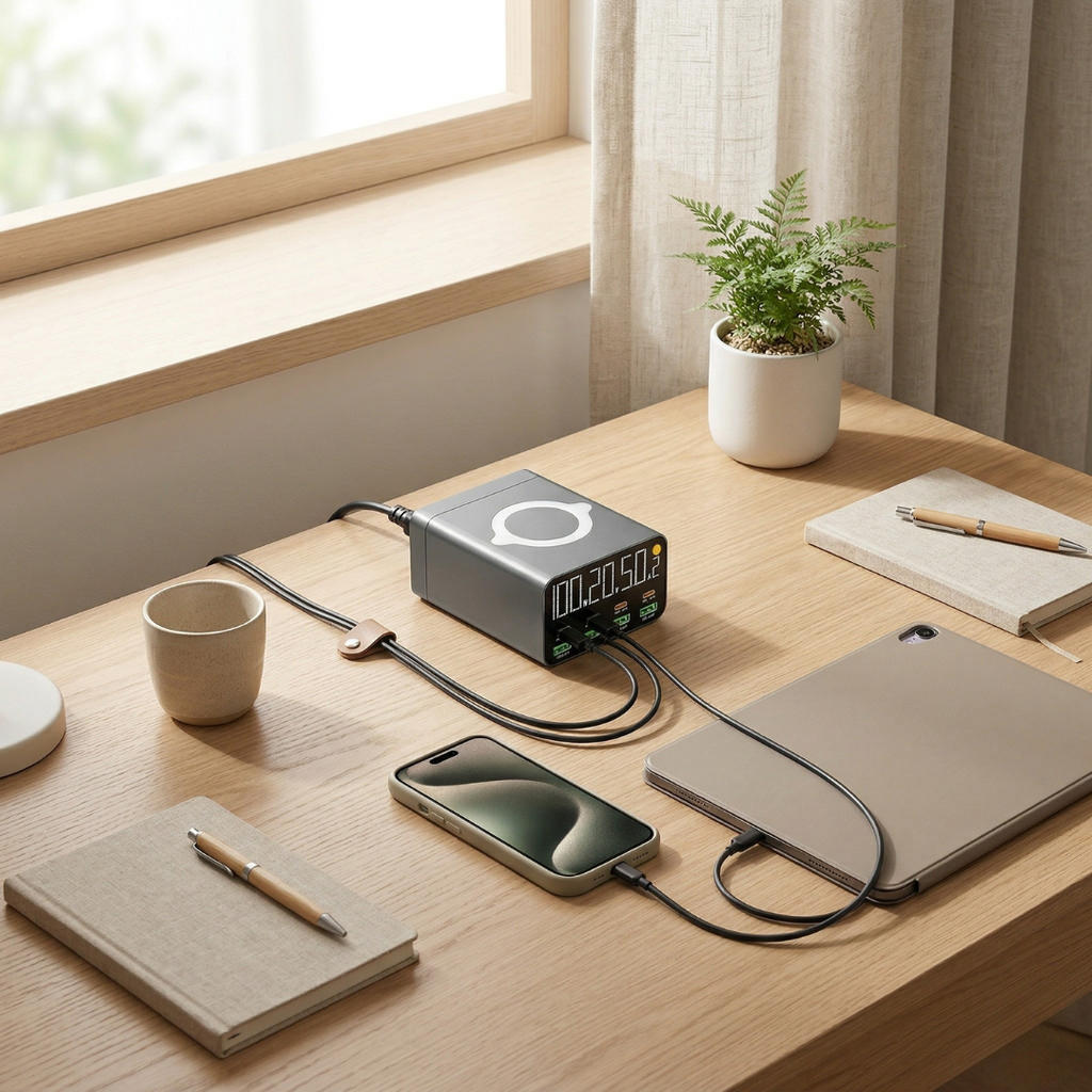 Versatile USB Charger Station With Multiple Ports For Electronics