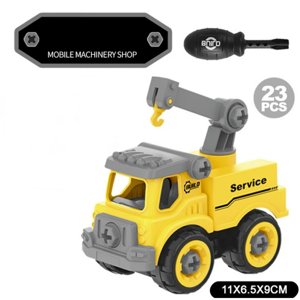 BuildMate | DIY Construction Trucks Playset For Engineering And Imaginative Play | Orntli