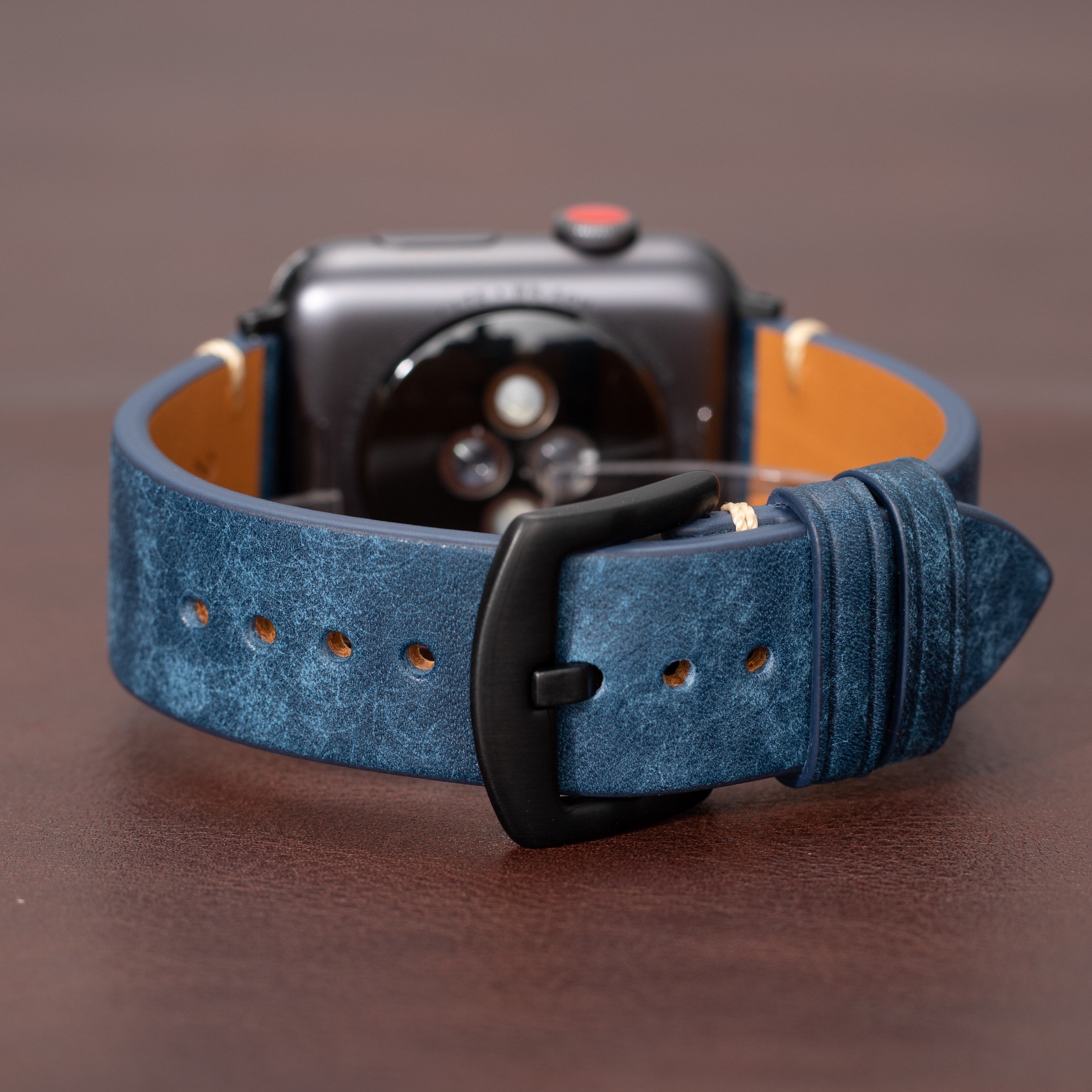 Premium italiensk læderrem til Apple Watch