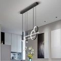 MadinaGlow - Elegant black metal LED chandelier