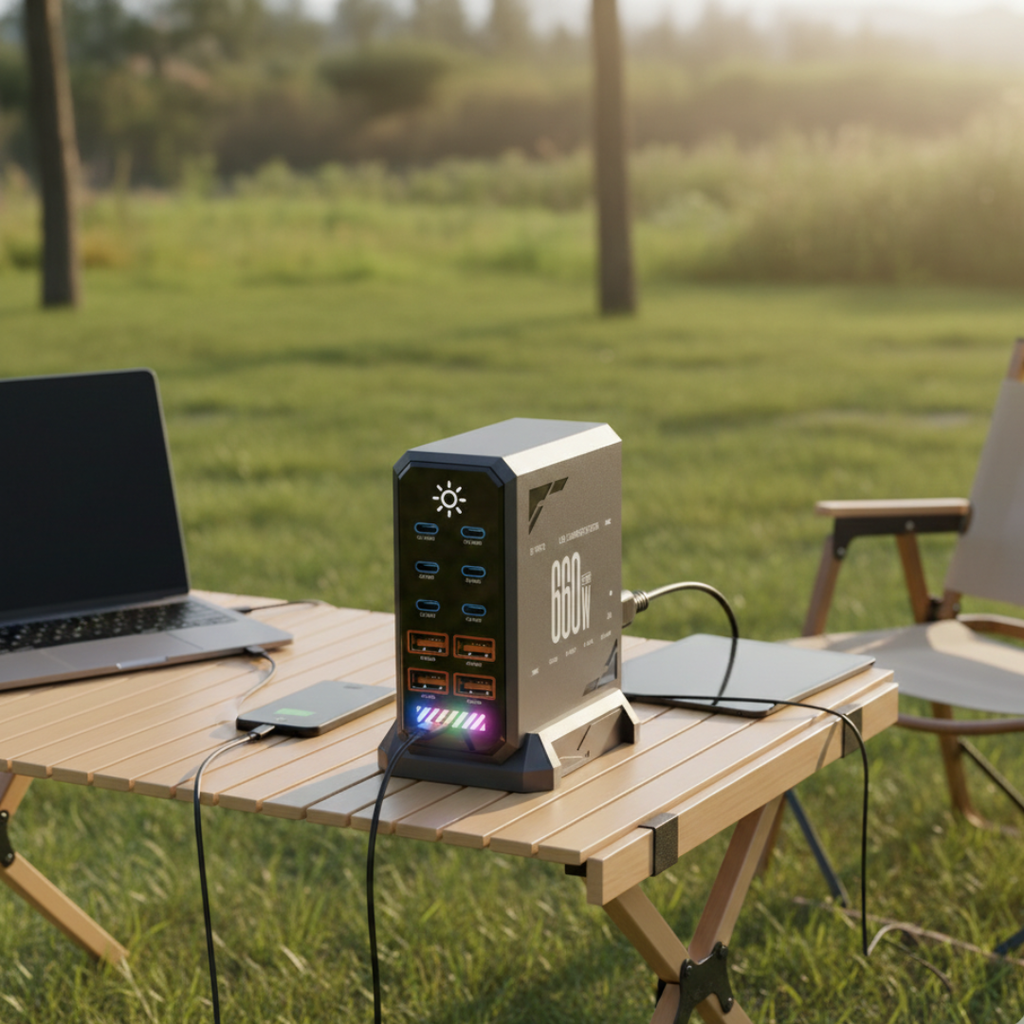 10-Port USB-C Charger Station For Fast Multi-Device Charging