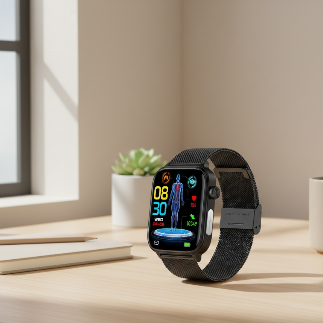 AMOLED-skærm smartwatch med Bluetooth-opkald vandtæt til daglig brug