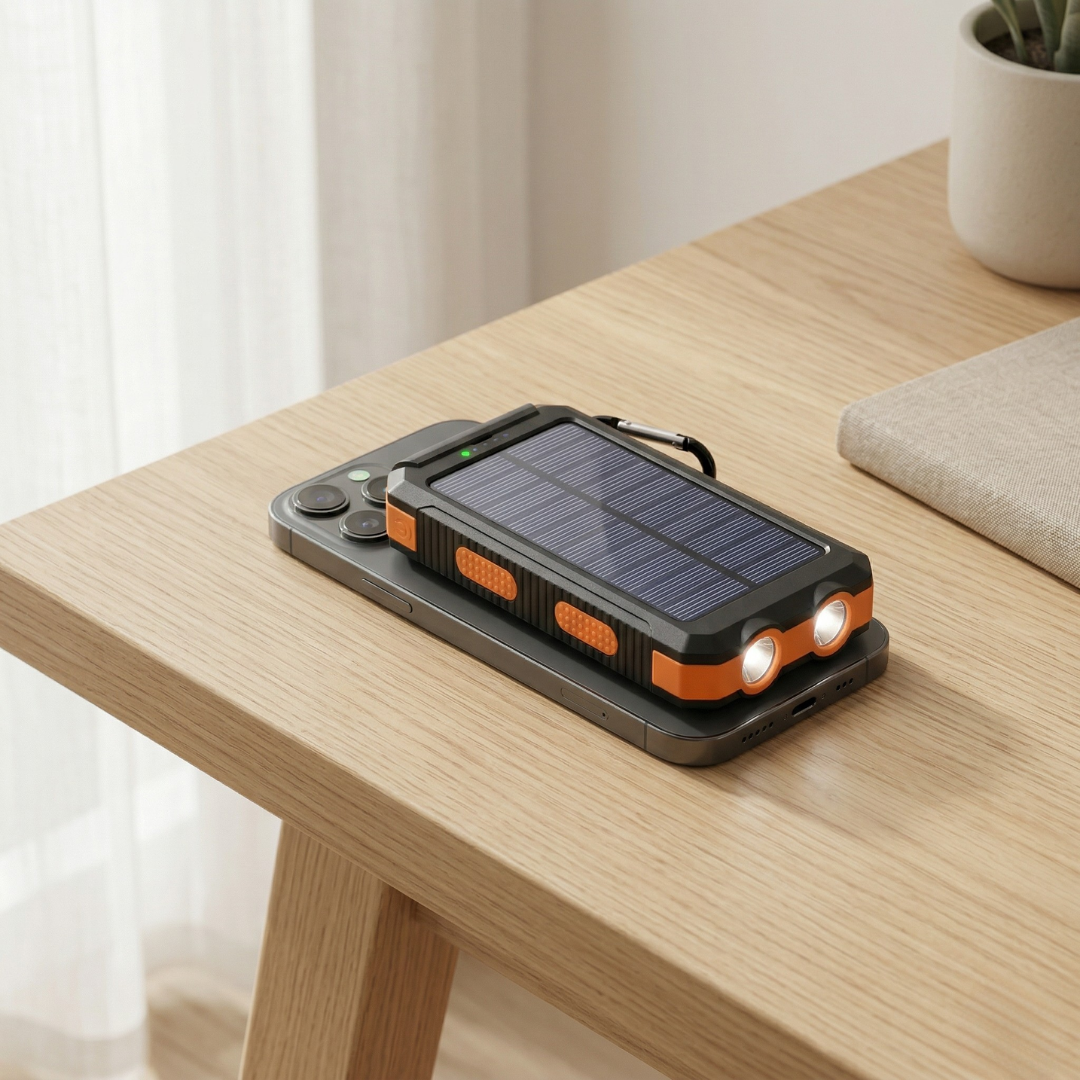 PowerMax 80000mAh Solar Charger Featuring LED Light