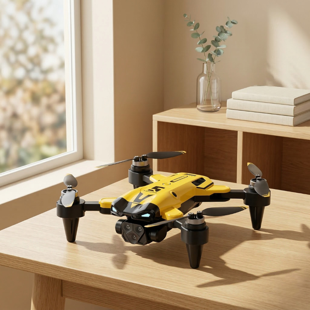 8K-Quadrocopter mit Dreifach-Kamerasystem für hochdetaillierte Luftaufnahmen