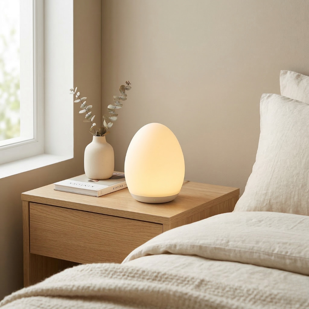 Lampada da comodino con LED ricaricabile per un uso facile