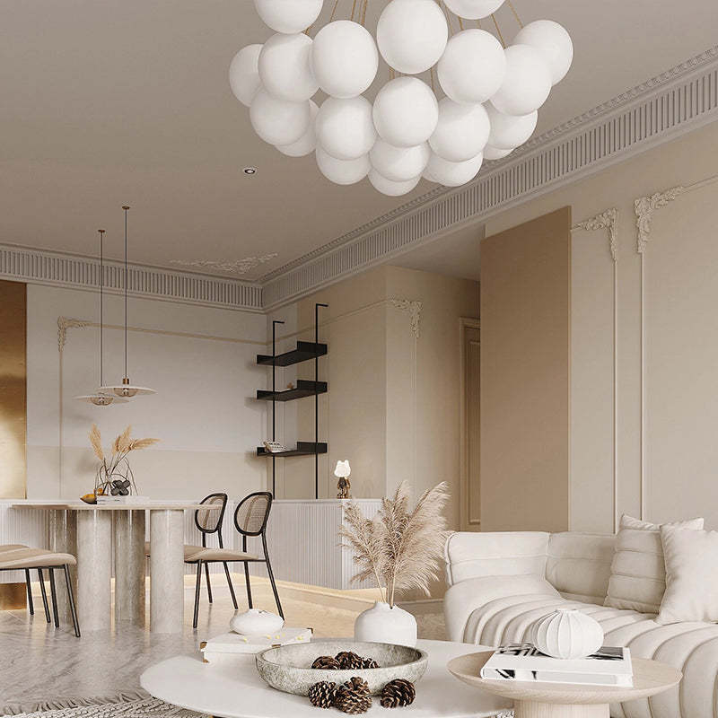 Aurea Designer Pendant Lamp in Metal and Glass for Modern Rooms