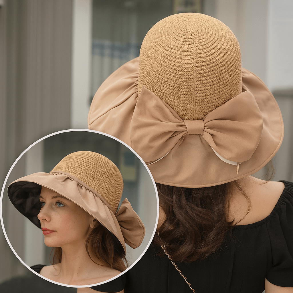 Seabreeze Chic Wide Brim Sun Hat With UV Protection For Beach Lovers