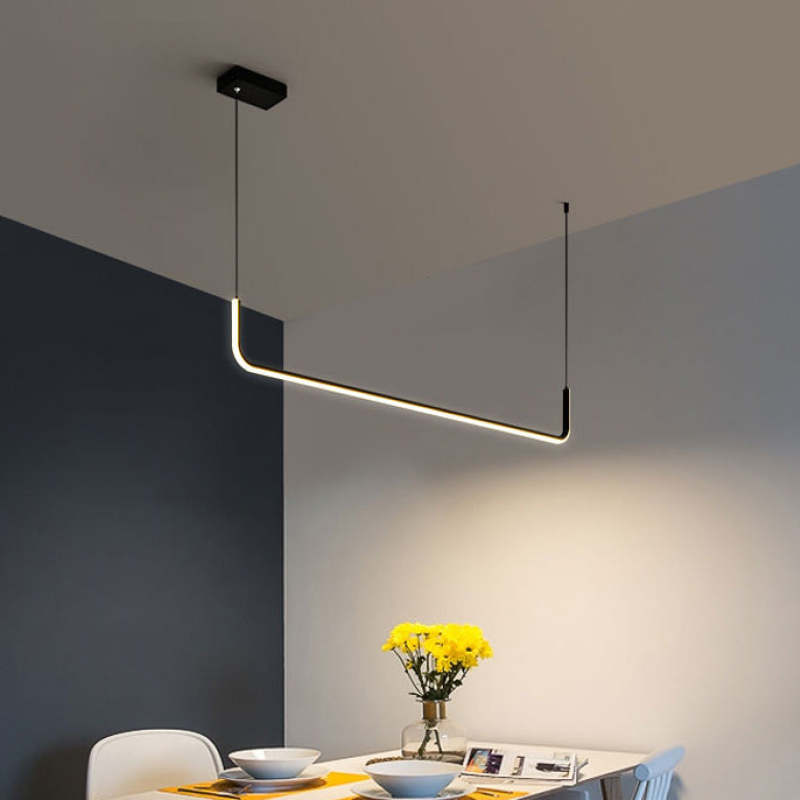 Elara Modern LED Pendant Light in Metal and Silicone