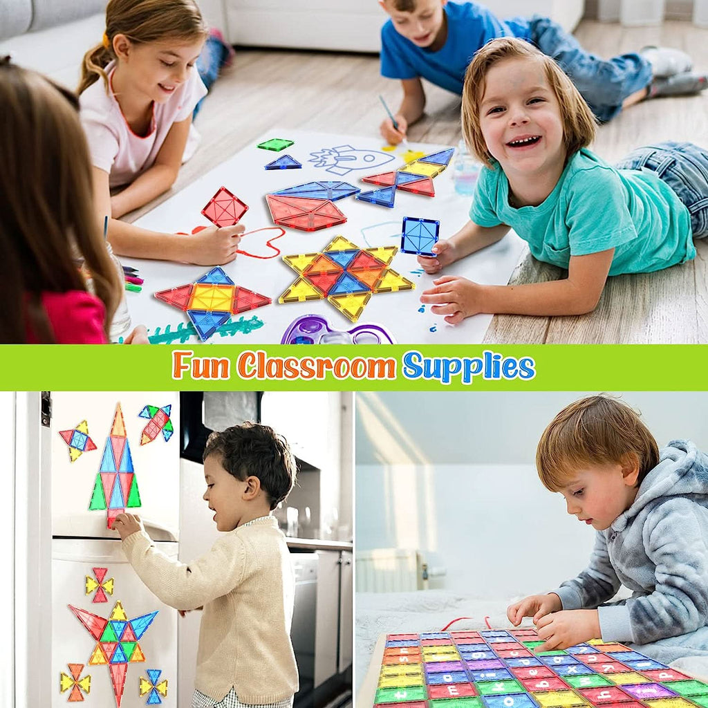 LumaTiles Montessori mágneses építőjáték kreatív gyerekeknek