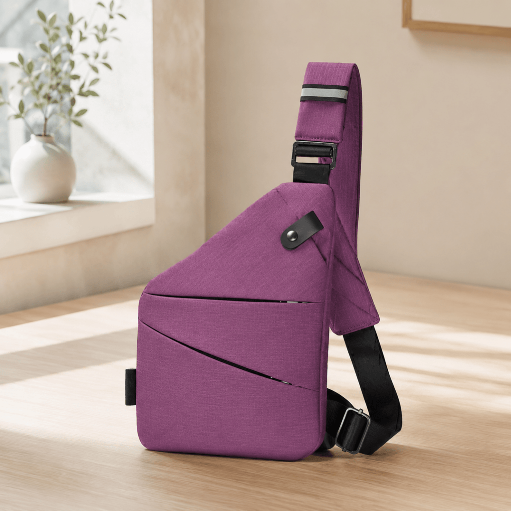 Bolso bandolera TRAVGUARD con protección RFID y diseño repelente al agua