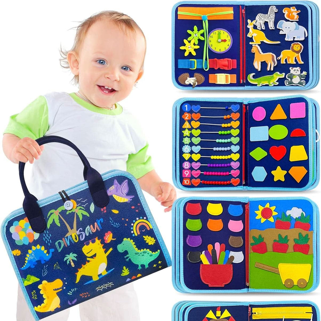 BrightNest Montessori Activity Board For Babies 6 Months Develops Fine Motor Skills