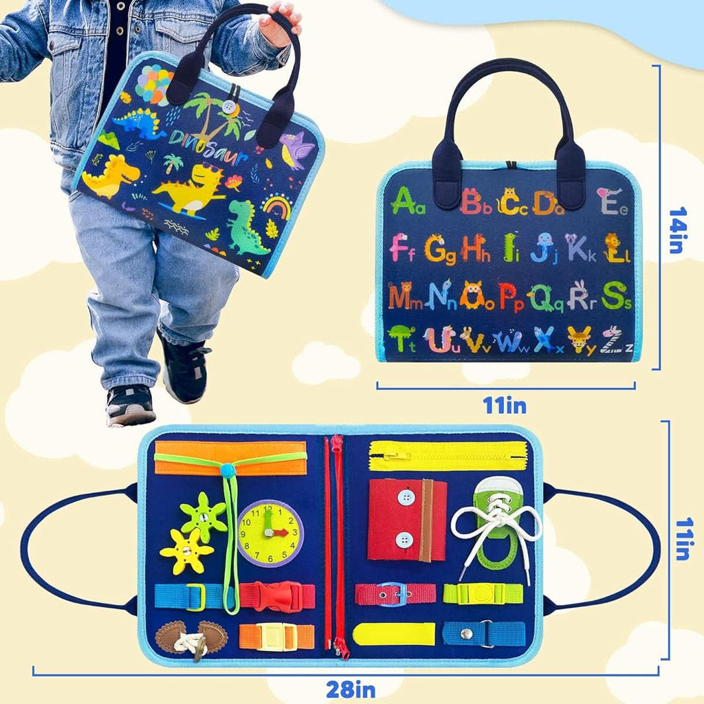 BrightNest Montessori Activity Board For Babies 6 Months Develops Fine Motor Skills
