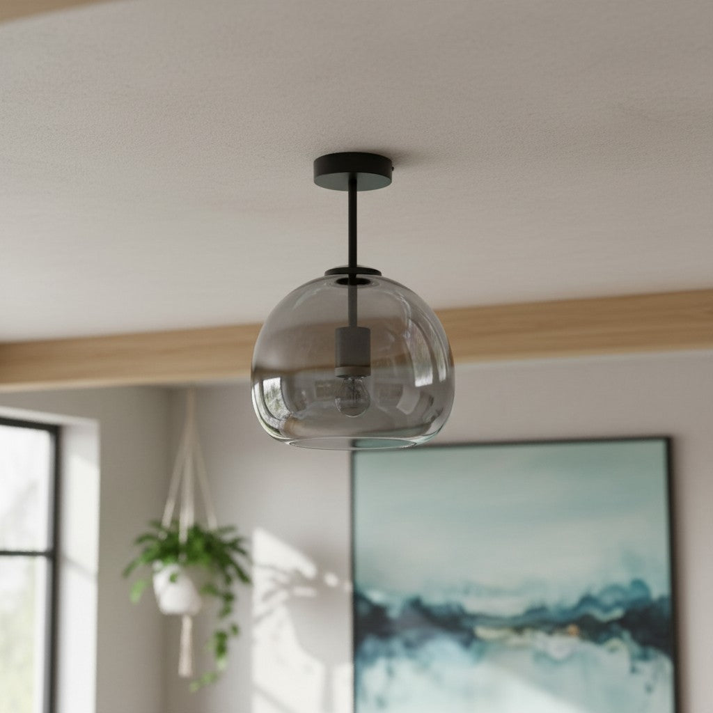 Pendelleuchte oder halb eingelassene Glas-Deckenleuchte