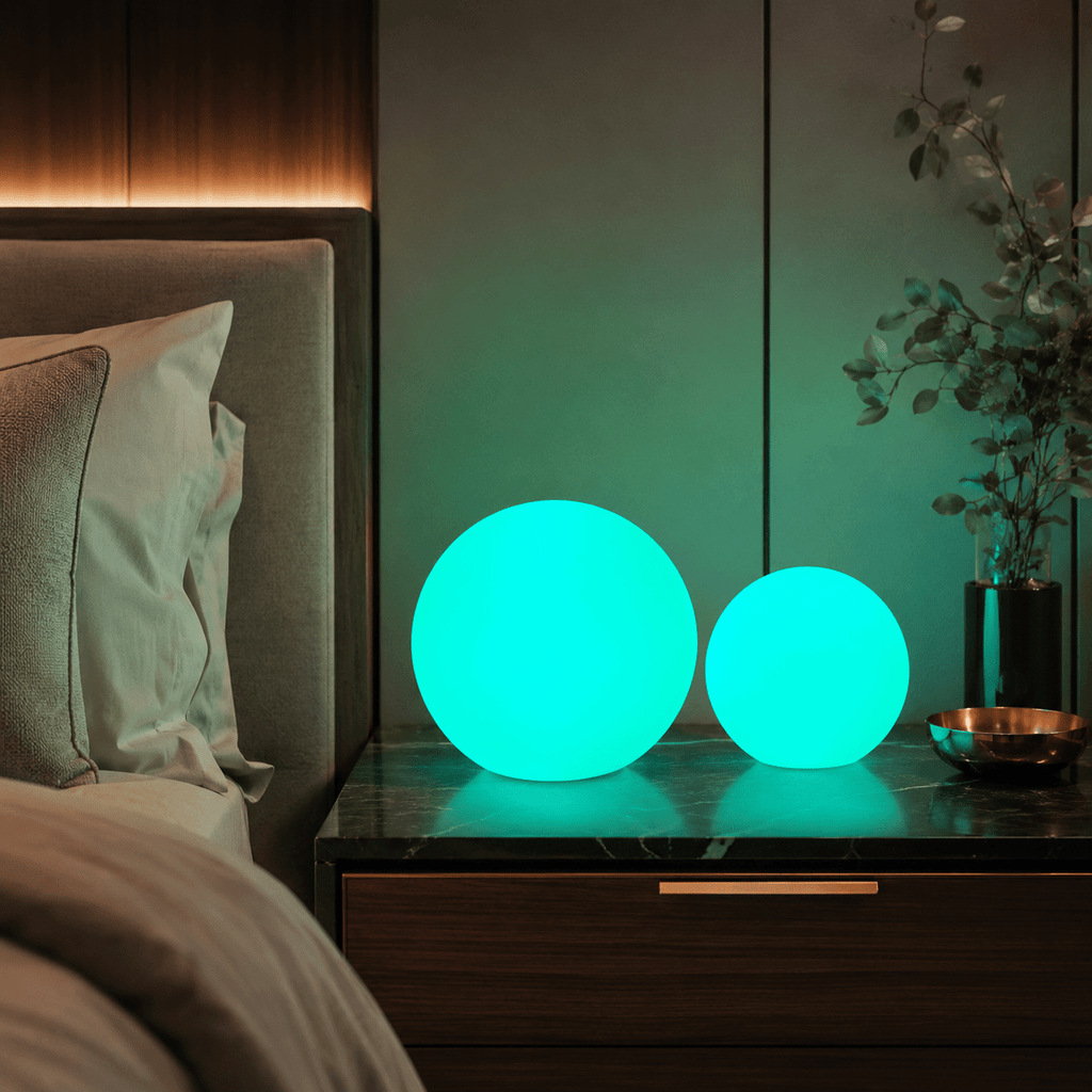Compagnien Cordless LED Orb Table Lamp Indoor and Outdoor IP65 Waterproof