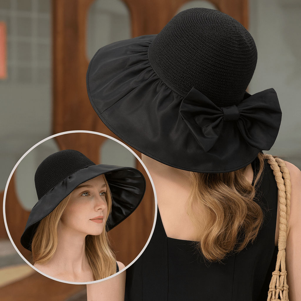 Seabreeze Chic Wide Brim Sun Hat With UV Protection For Beach Lovers