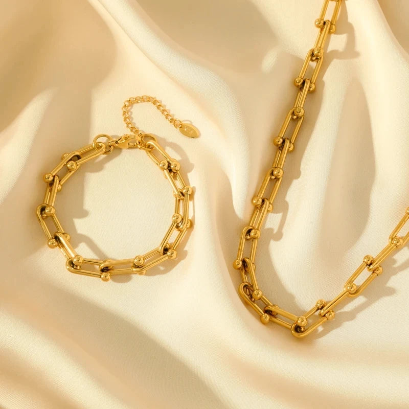Aurielle Gold Link Set | Orntli