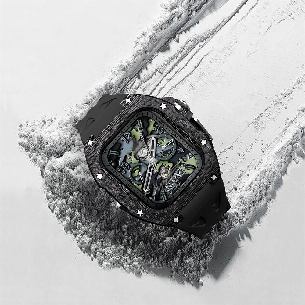 Apple Watch Ultra için RM7006 Karbon Fiber Kasa Yenileme Kiti