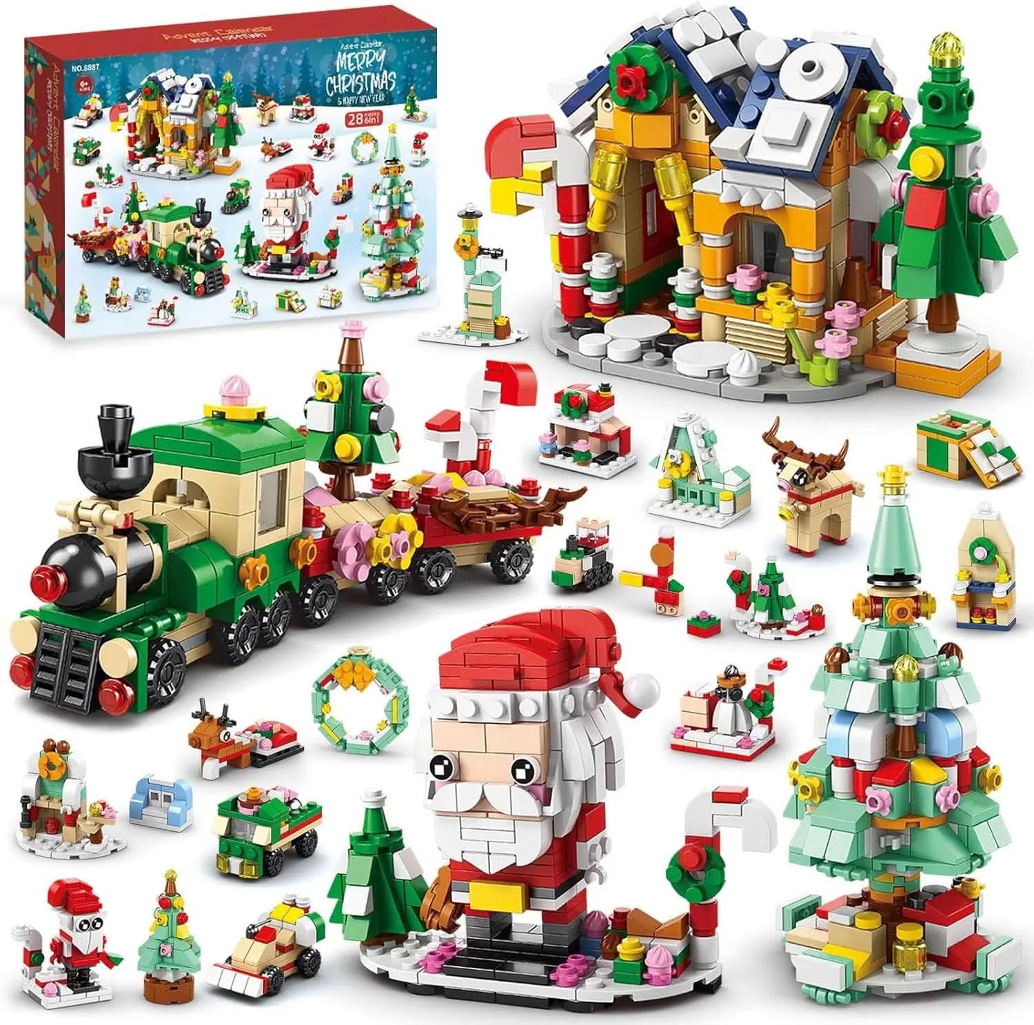 BrightCraft Adventní kalendář: Kreativní stavebnice na Vánoce pro děti od 6 let a výše