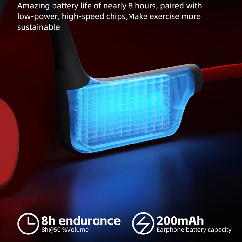 Kemik İletimli Yüzme Kulaklıkları, IPX8 Su Geçirmez, 32GB, 12 Saat Pil, MP3 Bluetooth