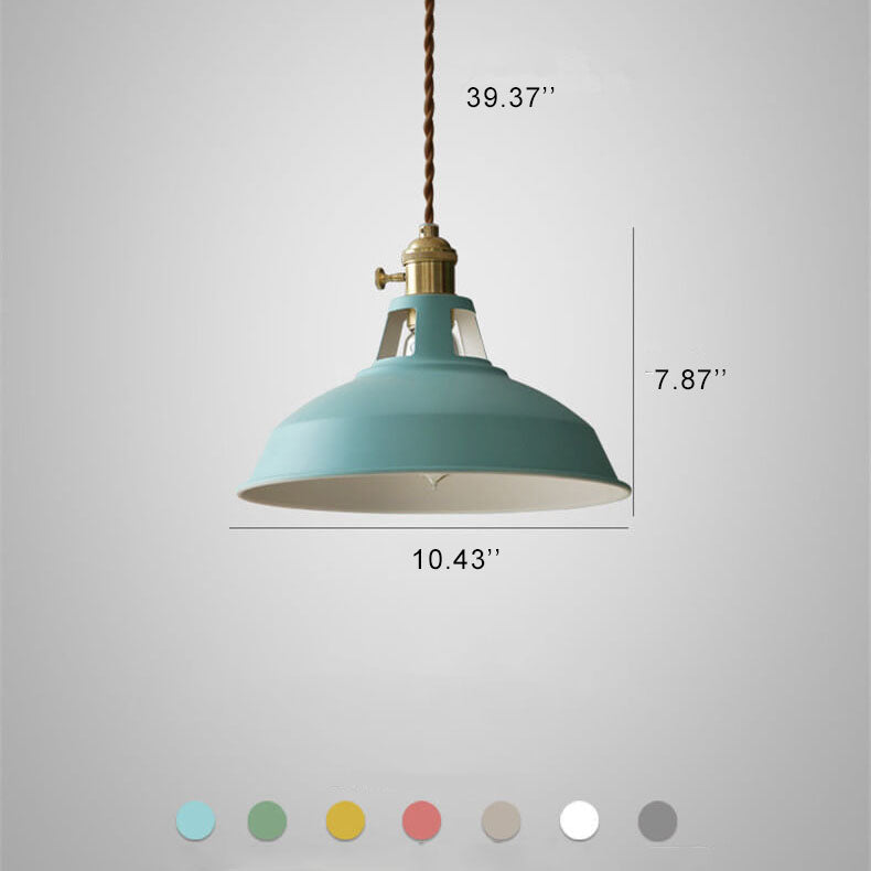 AuroraForge Colorful Barn Shade Pendant Lighting Fixture