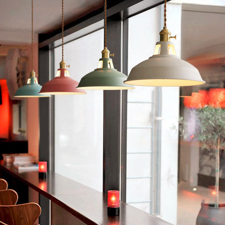 AuroraForge Colorful Barn Shade Pendant Lighting Fixture