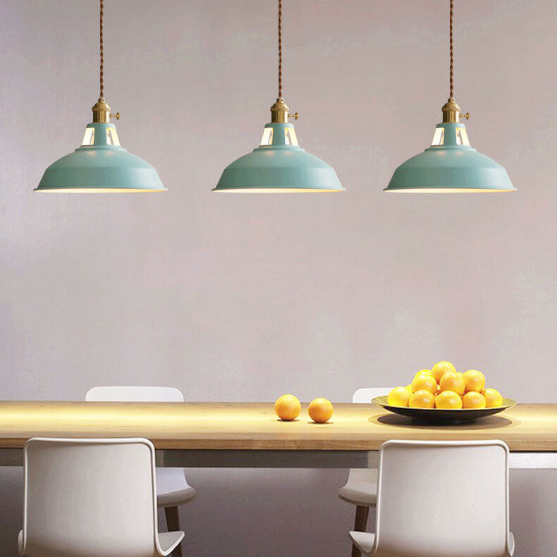AuroraForge Colorful Barn Shade Pendant Lighting Fixture