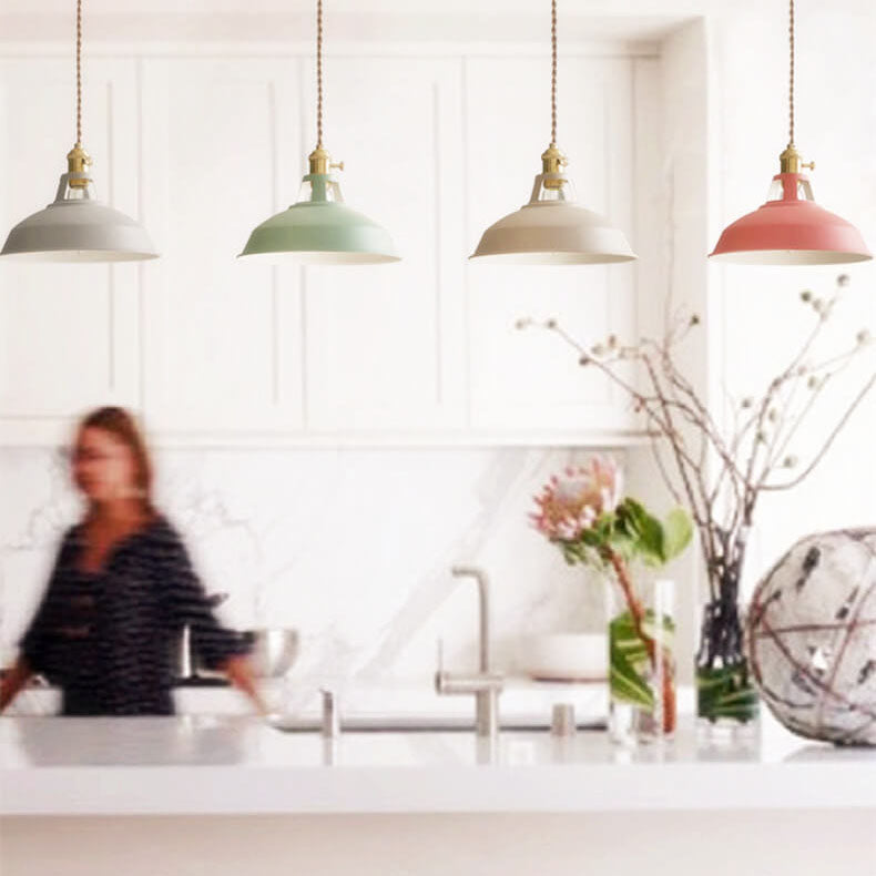 AuroraForge Colorful Barn Shade Pendant Lighting Fixture