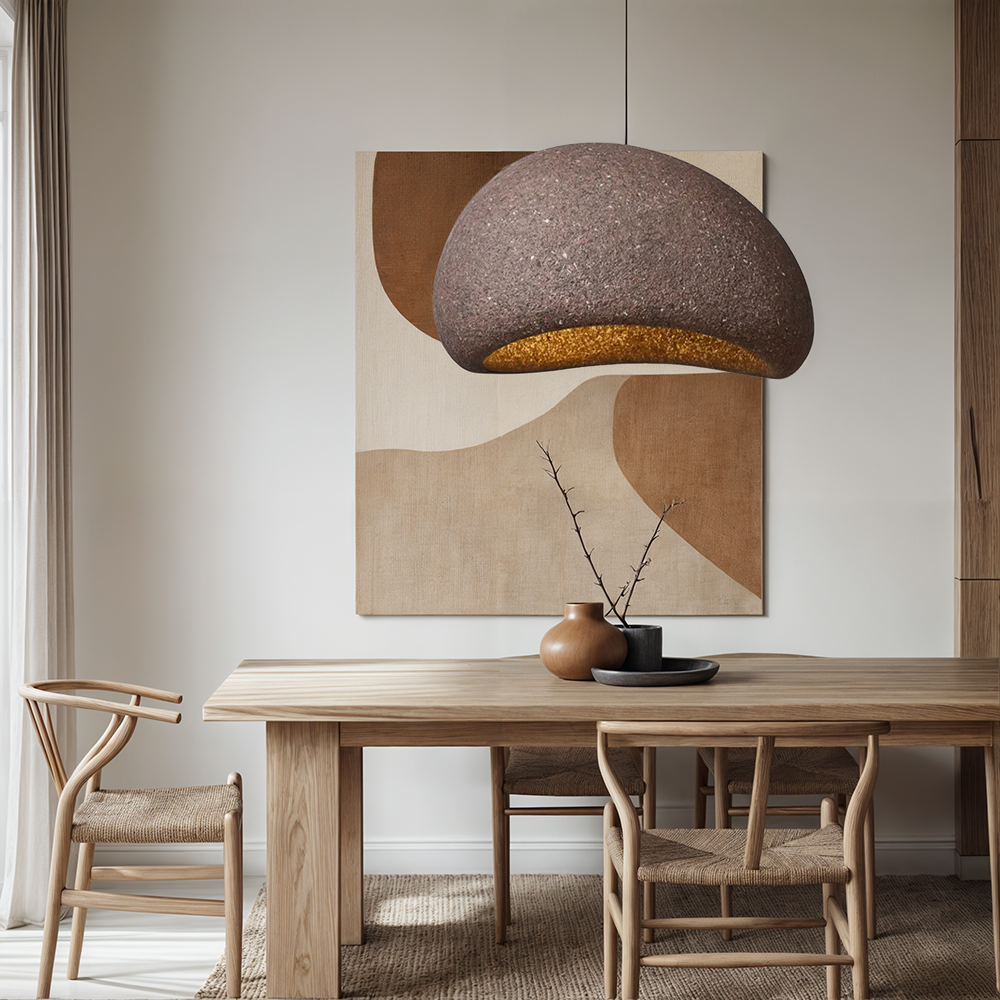 LumaRook Wasabi flekket bordlampe for koselig, varm glød