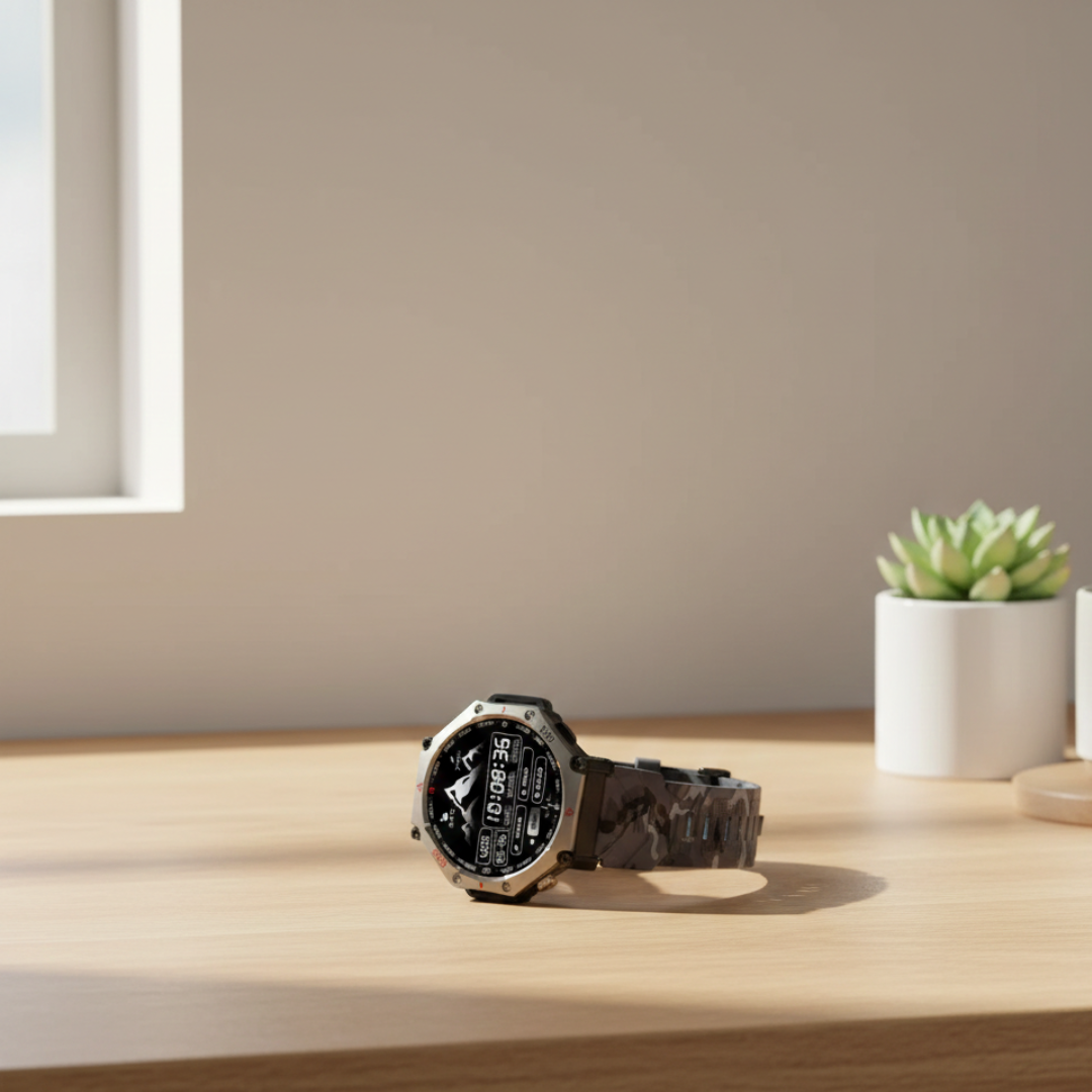Outdoor Waterproof AMOLED GPS Smartwatch With Compass And Altimeter
