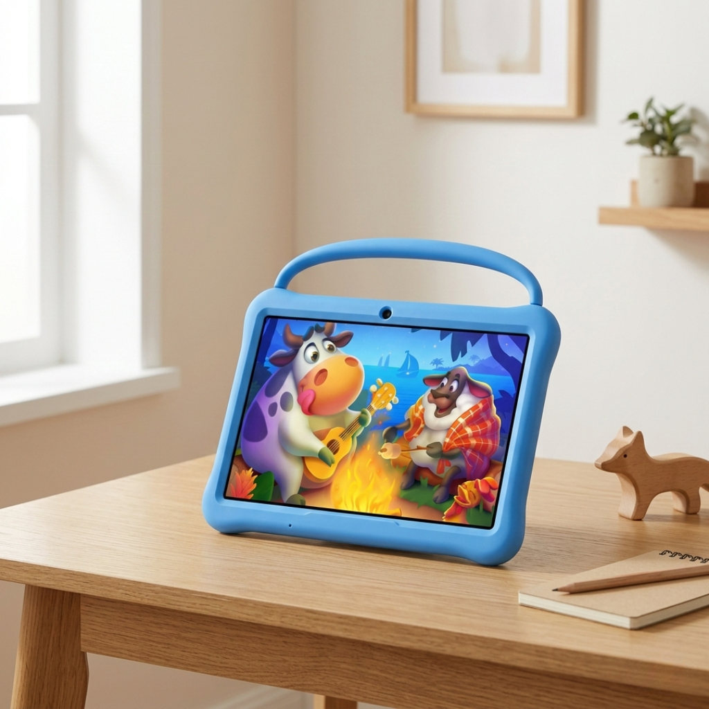 Tableta para niños de 10 pulgadas para aprendizaje y uso seguro en casa