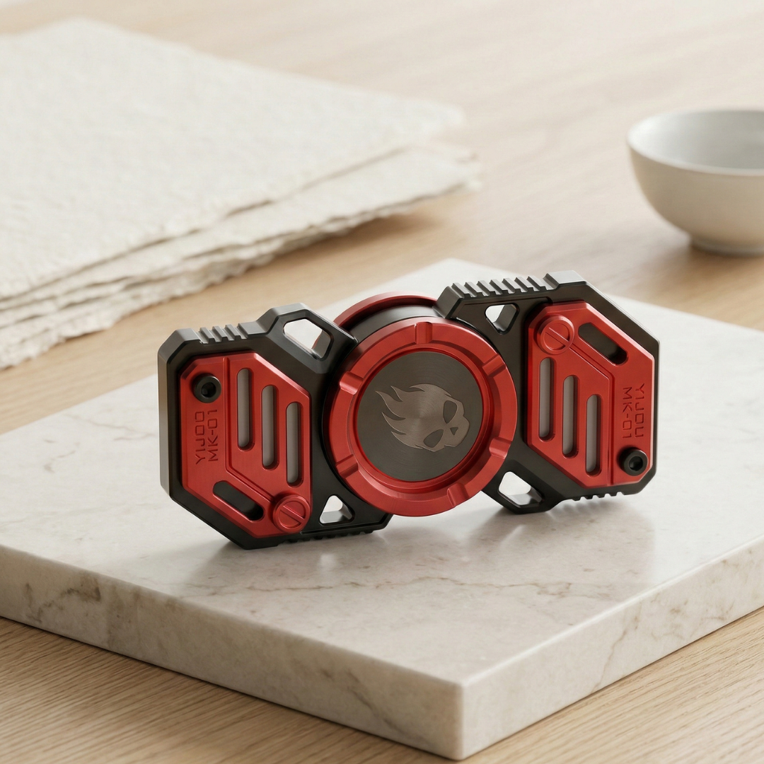 Star Soldier Fidget Spinner With Glowing Lights Stress Relief