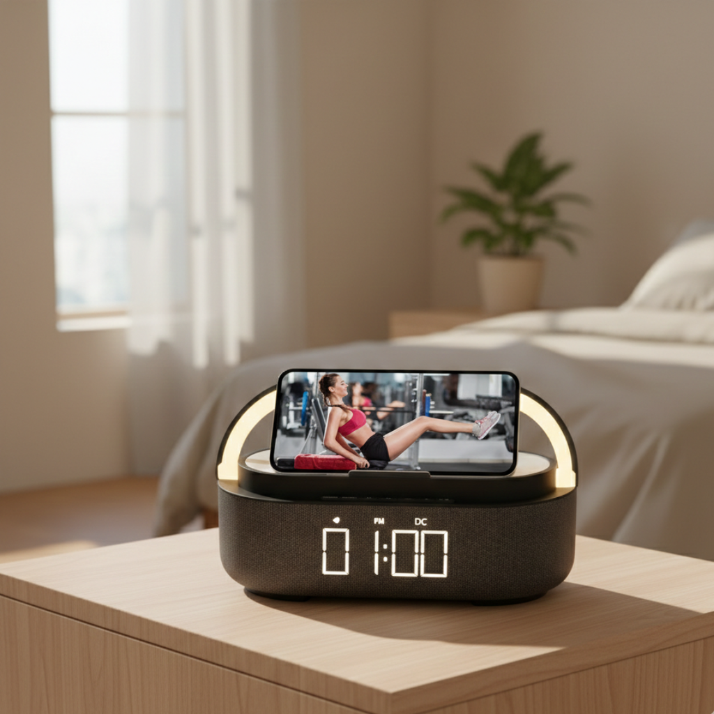 Tragbarer Bluetooth-Lautsprecher mit kabellosem Laden