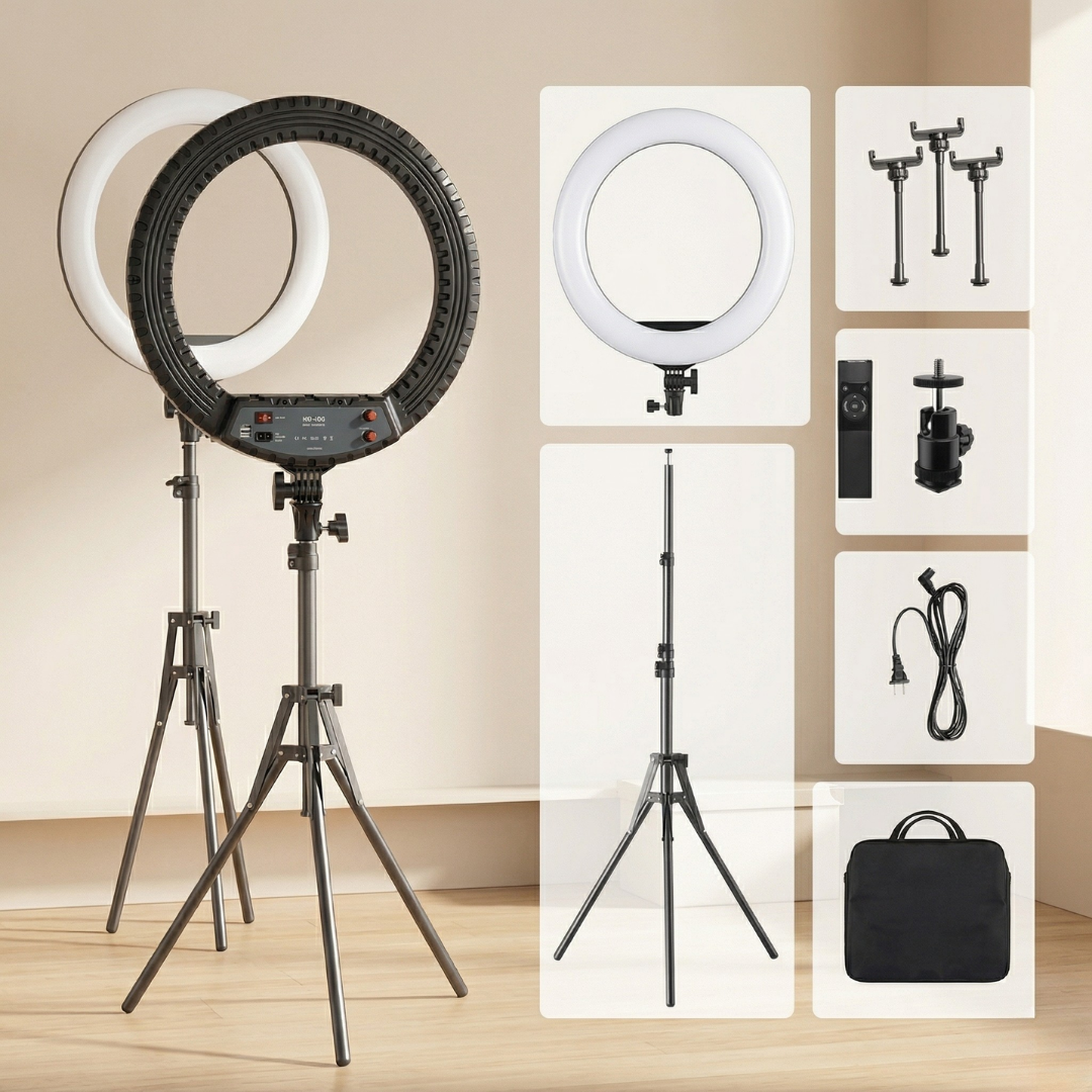 ProLite 18-Inch Circular LED Light With Tripod Stand