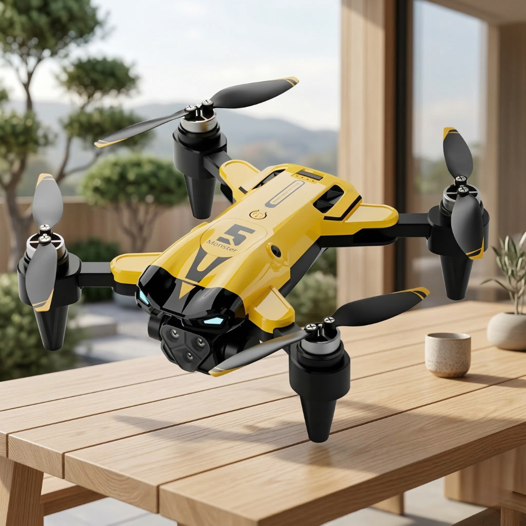 8K Quadcopter With Triple Camera System For High Detail Aerial Photography