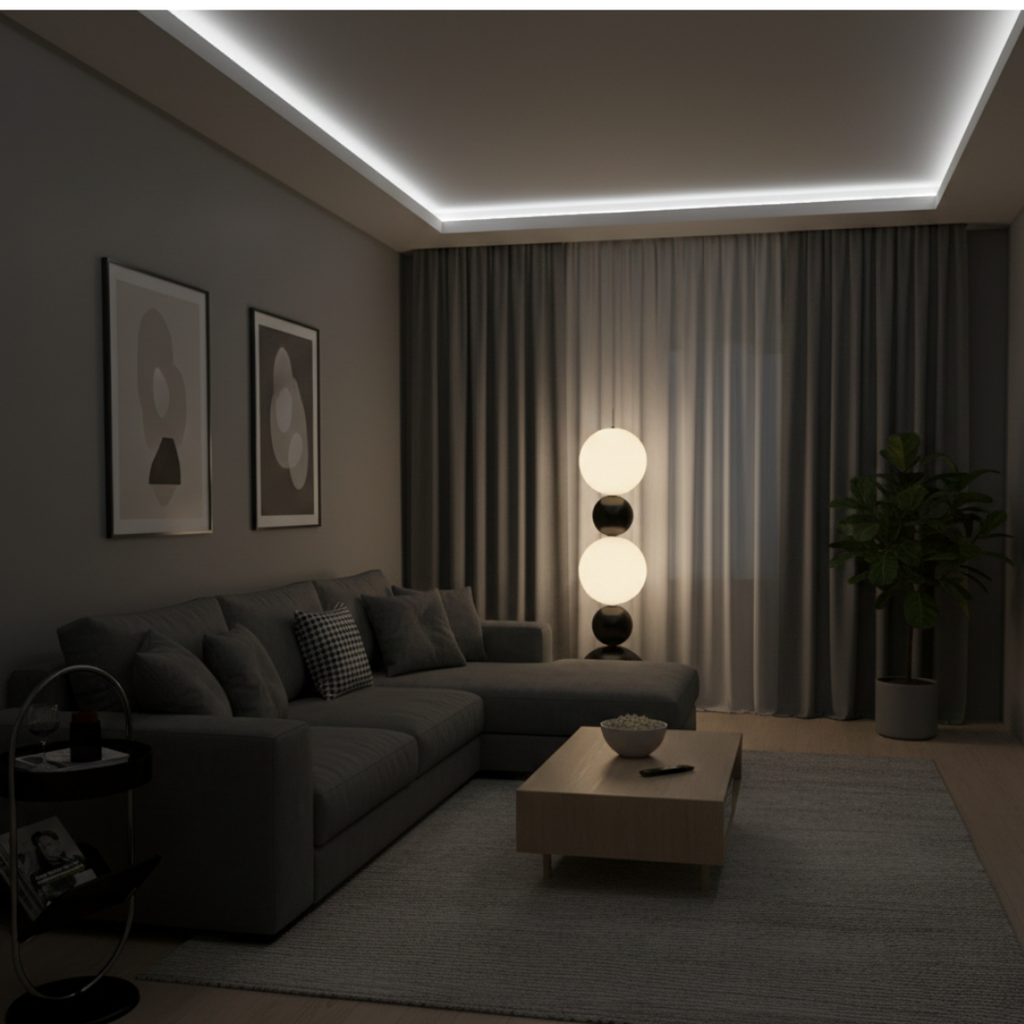 Glass Orb Floor Lamp For Modern Living Rooms And Ambient Lighting