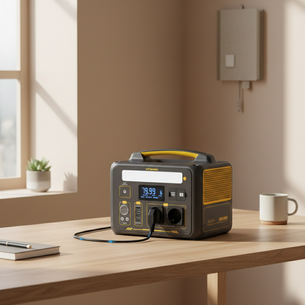 Compact Portable Solar Generator System For Backup Power