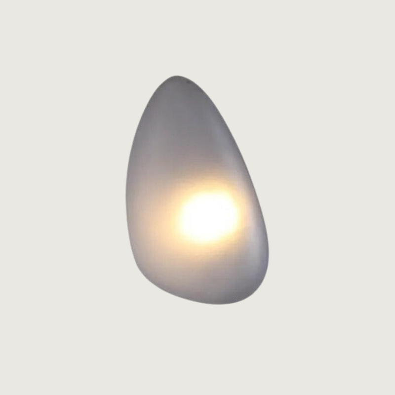 Lirena Farget Glass Vegglampe med Akryl Detaljer