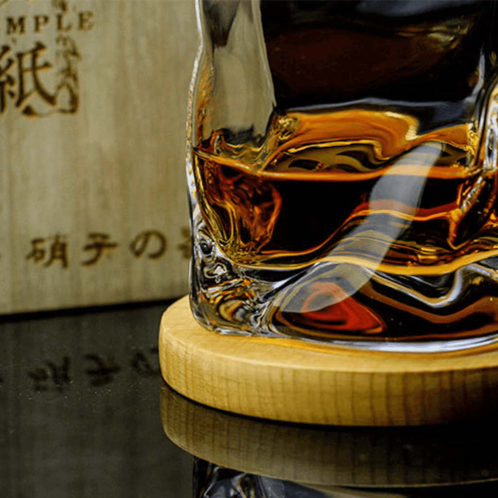 Japansk Edo Kiriko krøllet whiskyglas