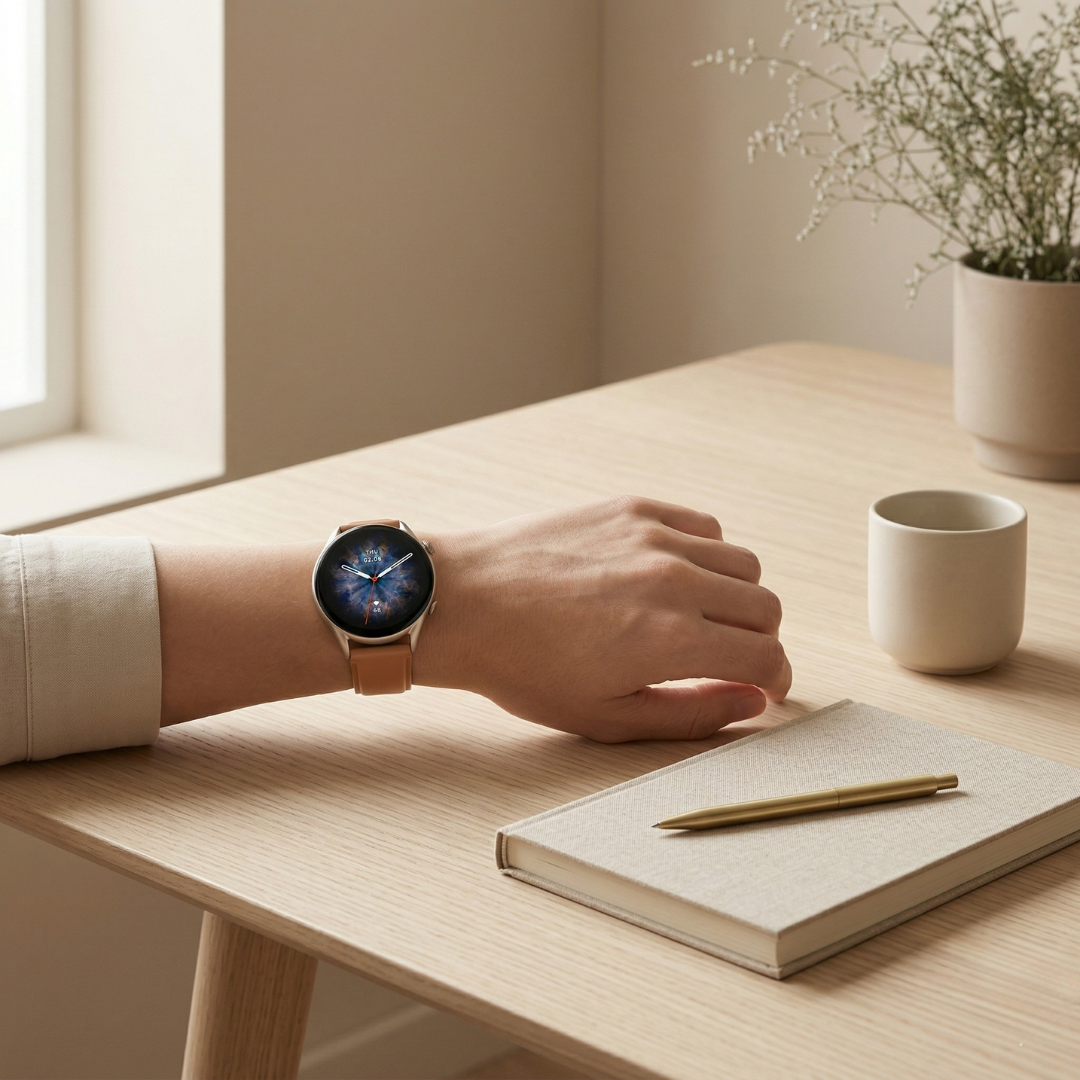 AMOLED Fitness Smartwatch With Activity Tracking And Bluetooth